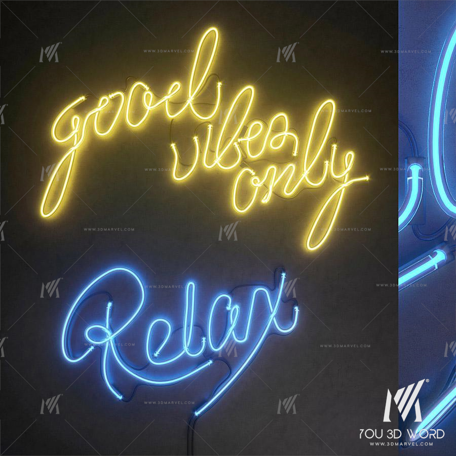Light modules. Set 38. Neon